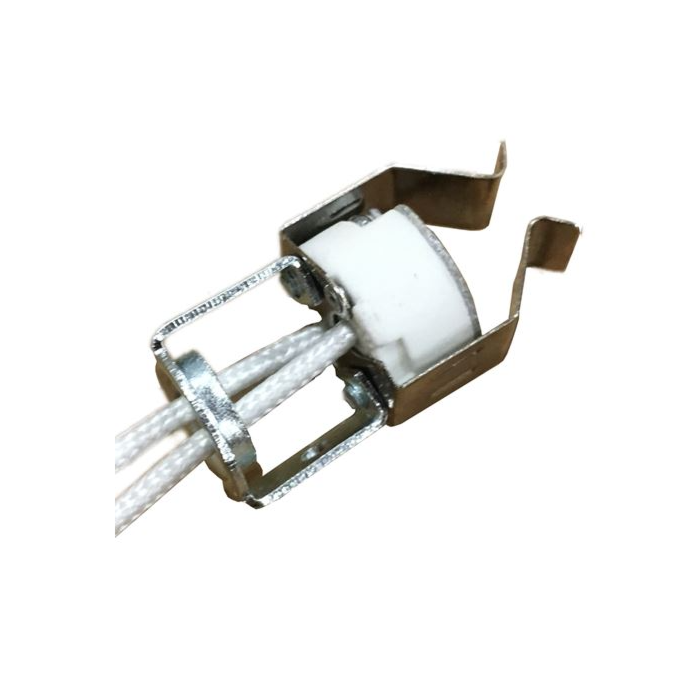 Porcelain Halogen Socket - G4/GX5.3/G6.35 WITH Retaining Clip