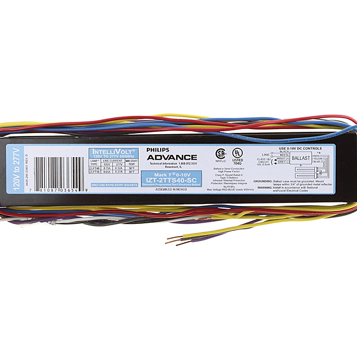 Advance Mark 7 IZT-2TTS40-SC CFL Dimming Ballast - *DISCONTINUED*