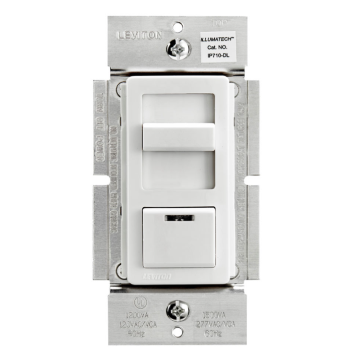 Leviton IP710-DLZ IllumaTech Slide Dimmer for LED 0-10V