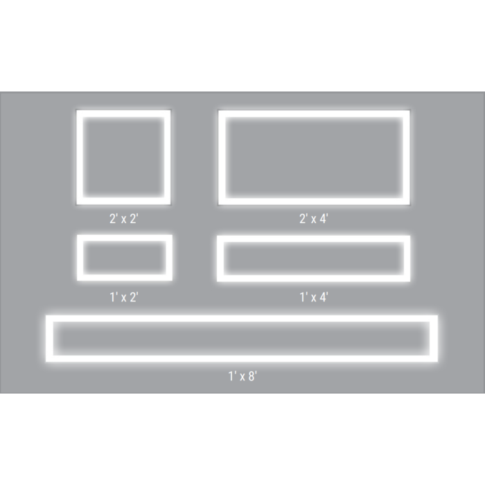 Metalux 22SFS-L3C4-UNV Surround Frame 2x2