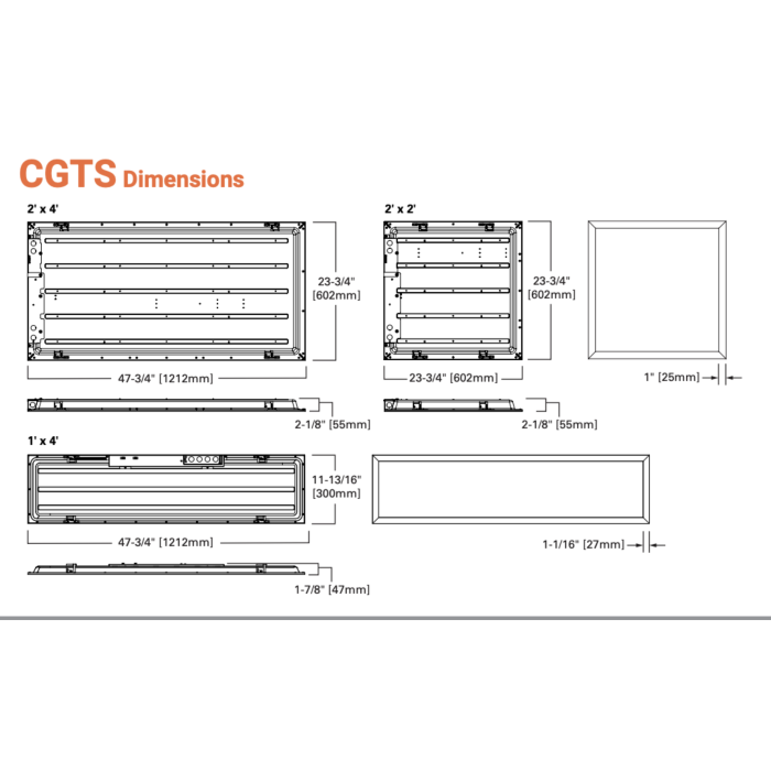 Metalux 24CGTS-L3C3 2x4 LED Backlit Panel