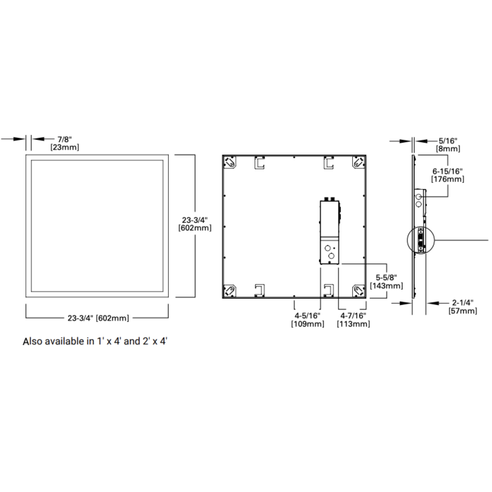 Metalux 24FPSL2SCT3 2x4 Selectable LED Flat Panel