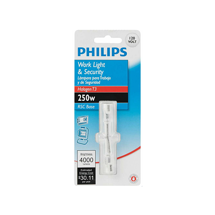 Philips 415620 - BC250T3Q/CL 120V - T3 Halogen Bulb - *DISCONTINUED*
