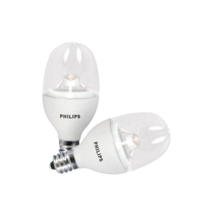 Philips 462977 C7 LED Nightlight Bulb - BC0.5C7/LED/827/E12/ND 120V 2-PACK 