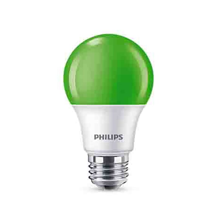 Philips 463281 A19 LED Bulb - 8A19/LED/GREEN/P/ND 120V 4/1FB 120V