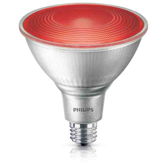 Philips 469106 PAR38 LED Bulb - 13.5PAR38/PER/RED/ND/ULW/G/120V 4/1FB 120V - Limited Qty Remaining. 
