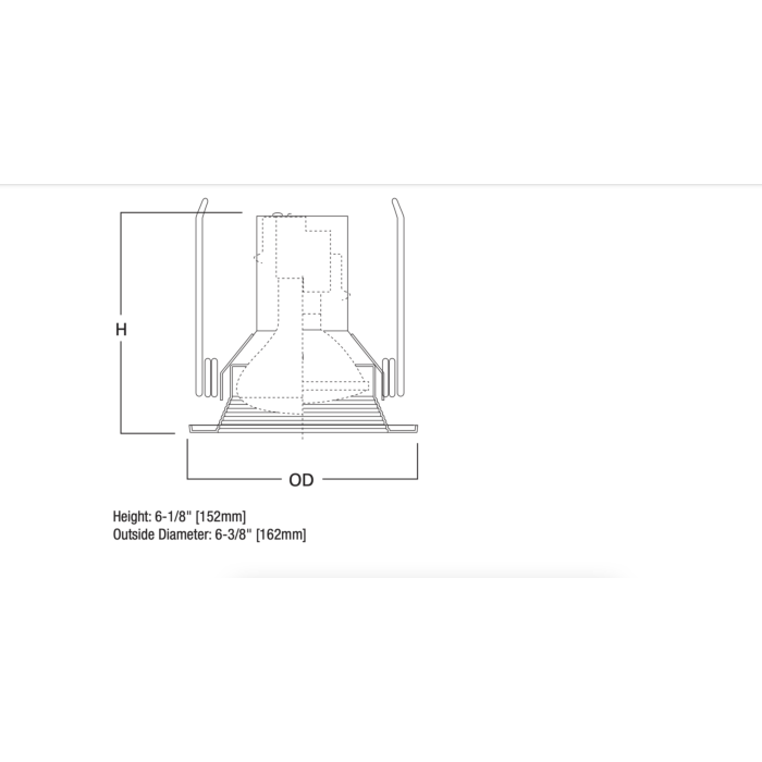 Halo 5001P 5" Metal Splay Baffle