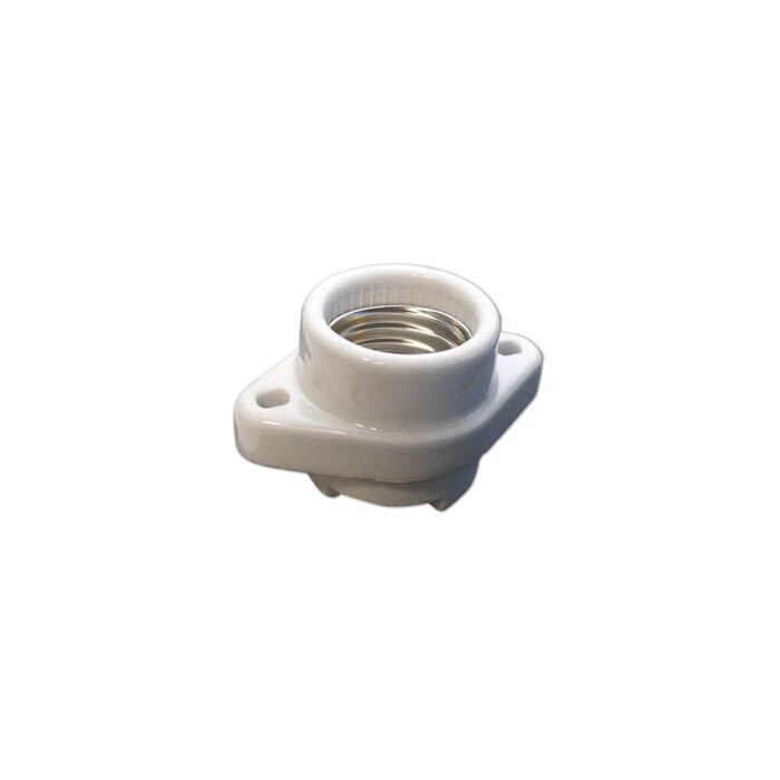 Porcelain Medium Base (E26) Socketwith Flange Mounting & Terminal Screws