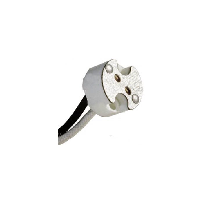 Porcelain Halogen Socket - G8 Base WITH Leads
