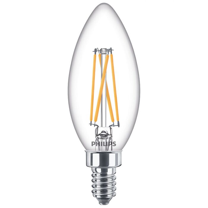 Philips 549147 Dimmable B11 LED Bulb - 3.3B11/PER/950/CL/G/E12/DIM 1FBT20 120V