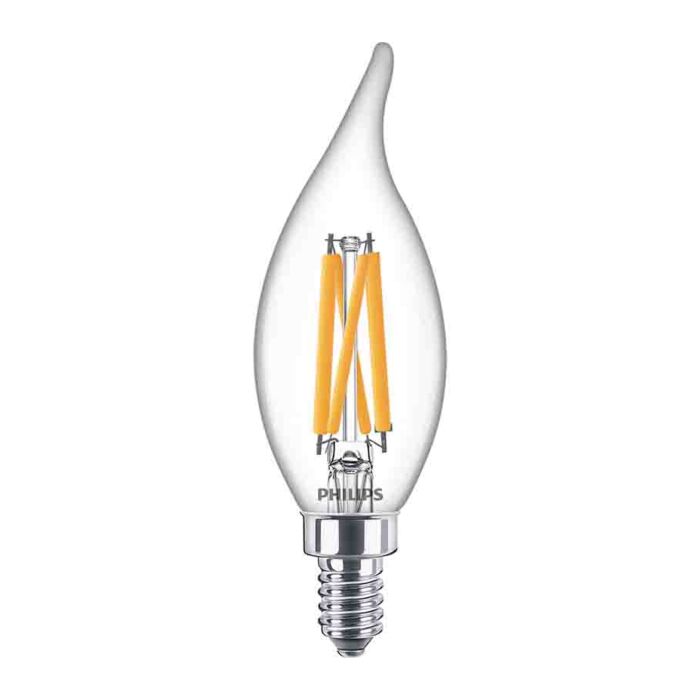 Philips 549162 Dimmable BA11 LED Bulb - 5.5BA11/PER/950/CL/G/E12/DIM 1FB T20 120V