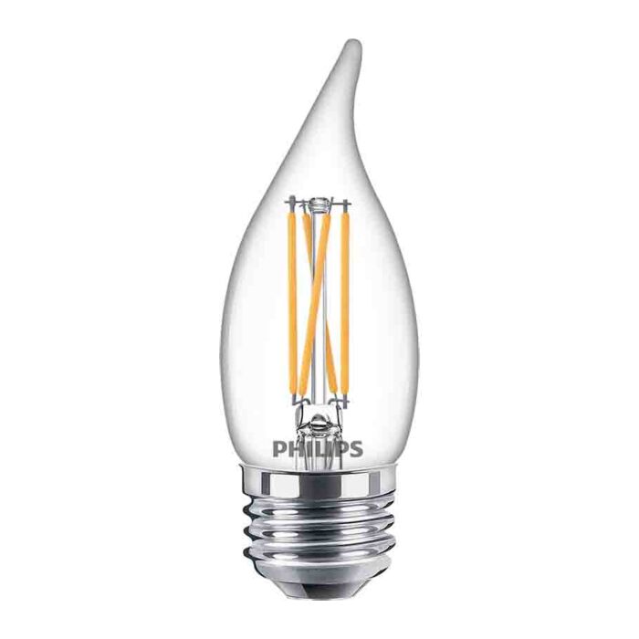 Philips 549170 Dimmable BA11 LED Bulb - 5.5BA11/PER/950/CL/G/E26/DIM 1FB T20