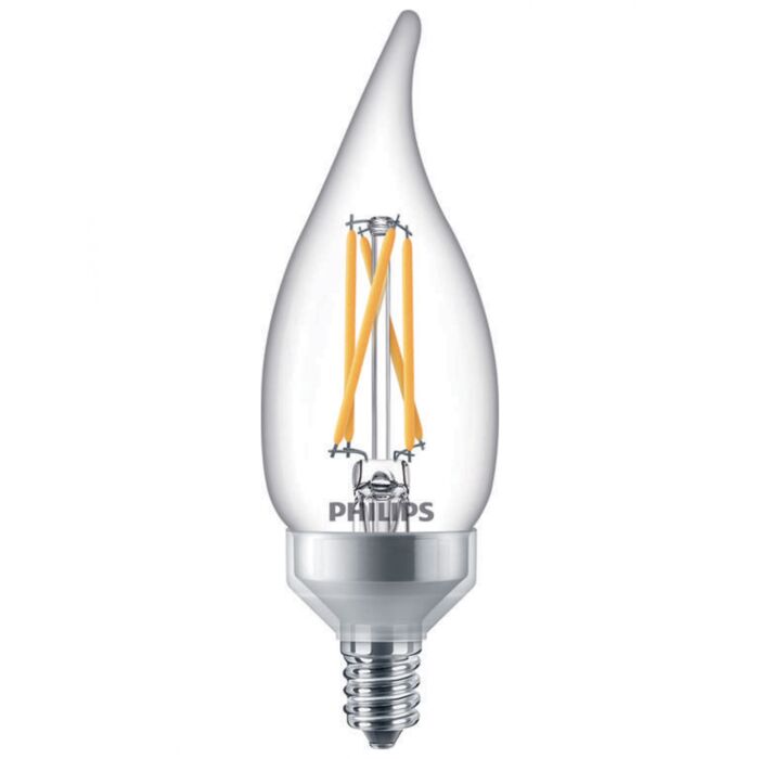 Philips 549246 Dimmable BA11 LED Bulb - 2BA11/PER/927-922/CL/G/E12/WGX 1FB T20 120V