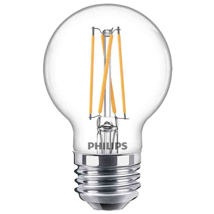 Philips 549279 Dimmable G16.5 LED Bulb - 3.8G16.5/PER/927-922/CL/G/E26/WGX 1FBT20 120V