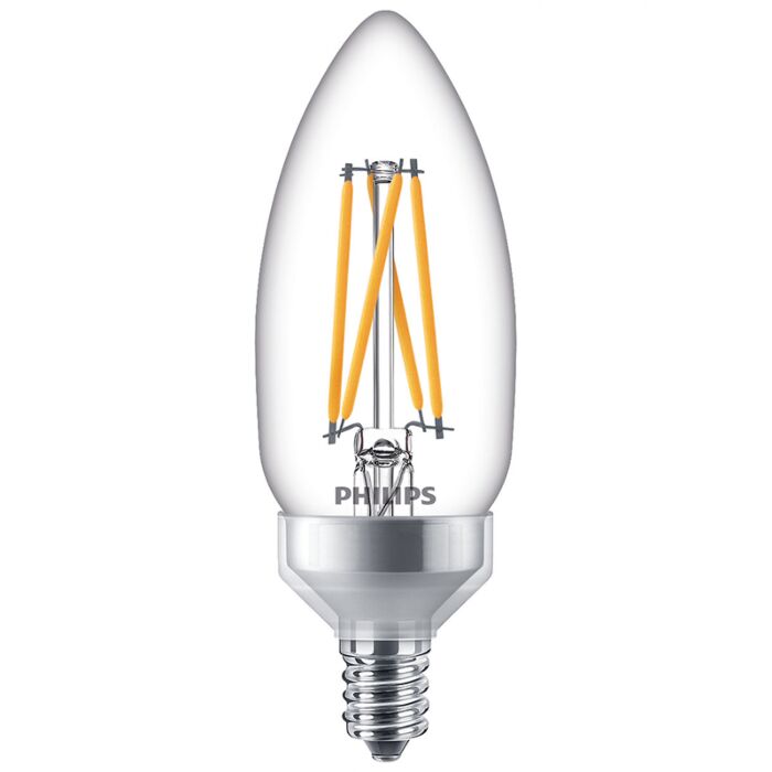 Philips 549337 Dimmable B11 LED Bulb - 5.5B11/PER/927-922/CL/G/E12/WGX 1FB T20 120V