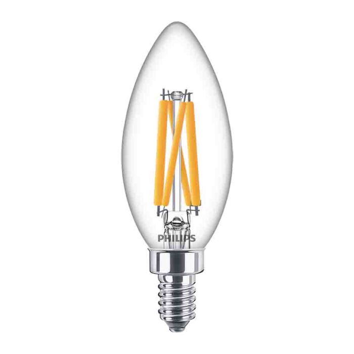 Philips 549410 Dimmable B11 LED Bulb - 5.5B11/PER/950/CL/G/E12/DIM 1FBT20