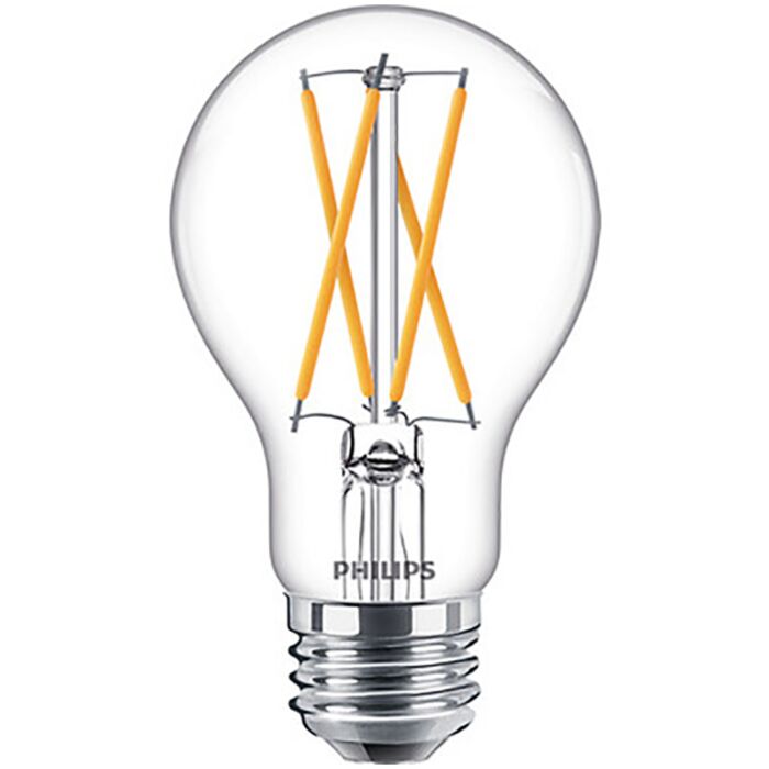 Philips 573451 Dimmable A19 LED Bulb - 5A19/PER/UD/CL/G/E26/WGD 4/2PF T20