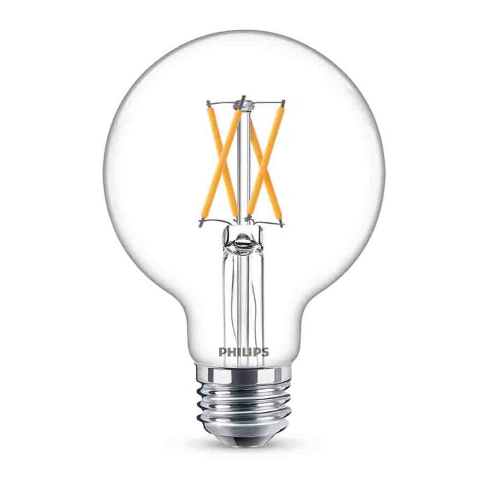 Philips 549519 Dimmable G25 LED Bulb - 5.5G25/PER/927-922/CL/G/E26/WGX1FB T20 - *DISCONTINUED*