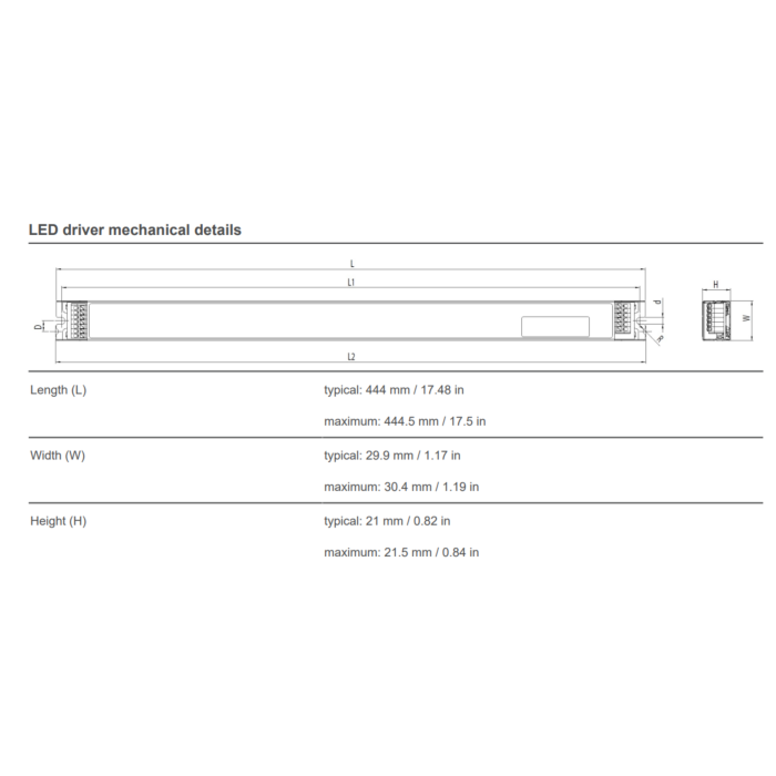 561/U eldoLED SOLOdrive SL0561U3 50W Constant Current LED Driver