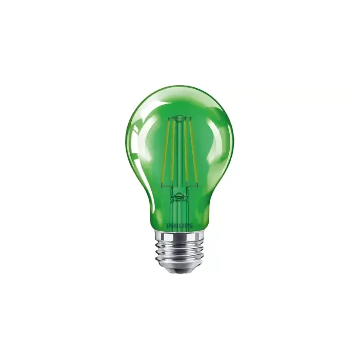 Philips 568873 4A19/PER/GREEN/G/E26/ND 4/1PF A19 bulb