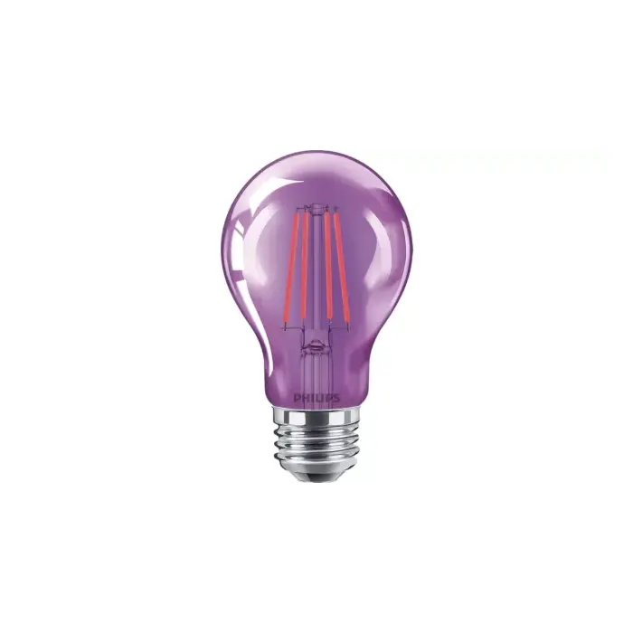 Philips 568881 4A19/PER/PURPLE/G/E26/ND 4/1PF A19 bulb