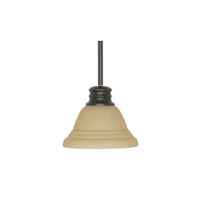 Nuvo 60-1708 Bridgeview - 1 Light Mini Pendant - Mission Dust Bronze Finish 
