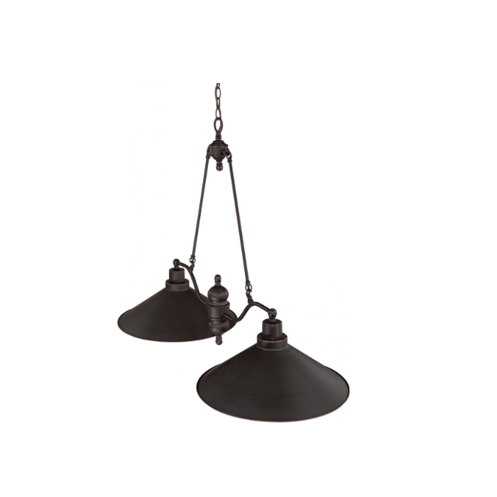 Nuvo 60-1703 Bridgeview - 2 Light Island Pendant - Mission Dust Bronze Finish