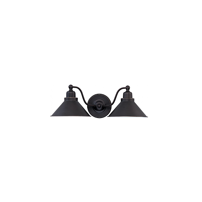 Nuvo 60-1711 Bridgeview - 2 Light Wall Sconce - Mission Dust Bronze Finish