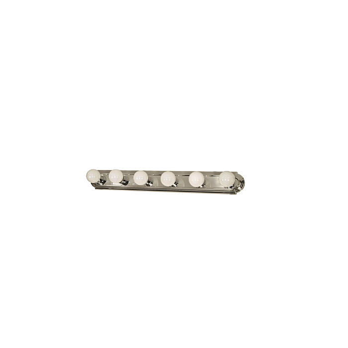 Nuvo 60-298 Racetrack - 6 Light - 36" Vanity Strip - Polished Chrome Finish
