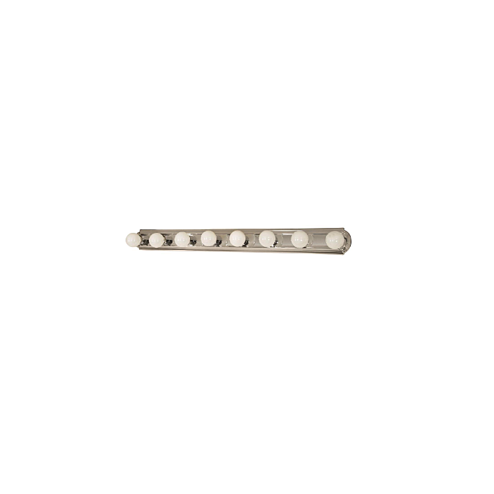 Nuvo 60-299 Racetrack - 8 Light - 48" Vanity Strip - Polished Chrome Finish