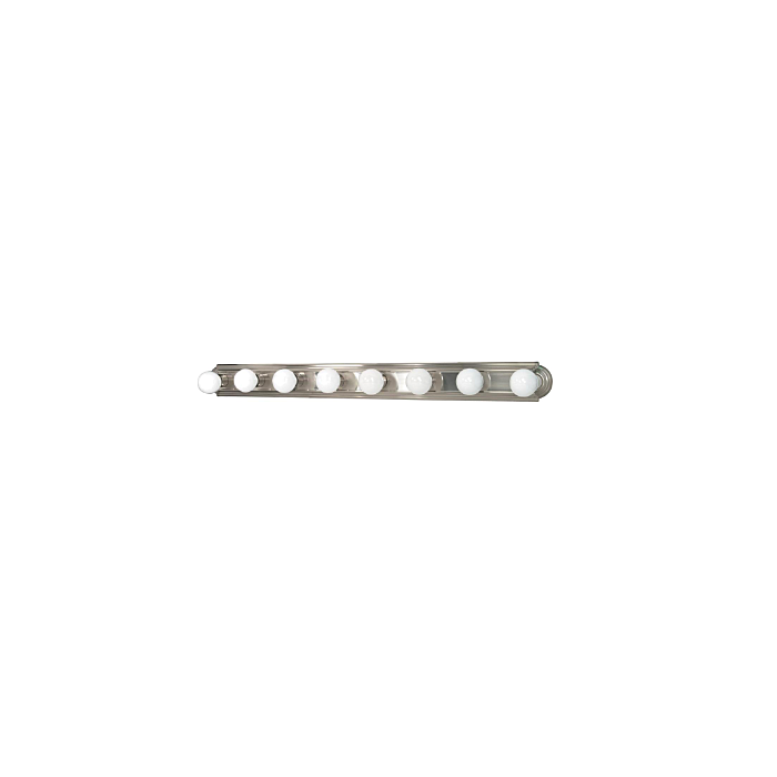 Nuvo 60-303 Racetrack - 8 Light - 48" Vanity Strip - Brushed Nickel Finish