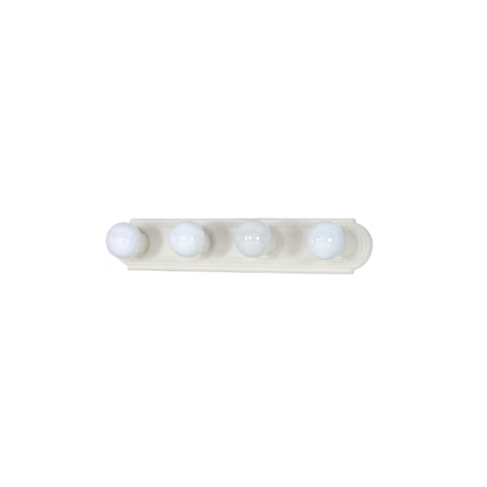 Nuvo 60-313 Racetrack - 4 Light - 24" Vanity Strip - Textured White Finish