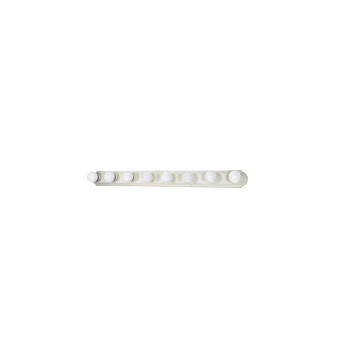 Nuvo 60-315 Racetrack - 8 Light - 48" Vanity Strip - Textured White Finish