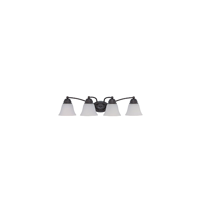 Nuvo 60-3168 Empire - 4 Light 29" Vanity with Frosted White Glass - Mahogany Bronze Finish
