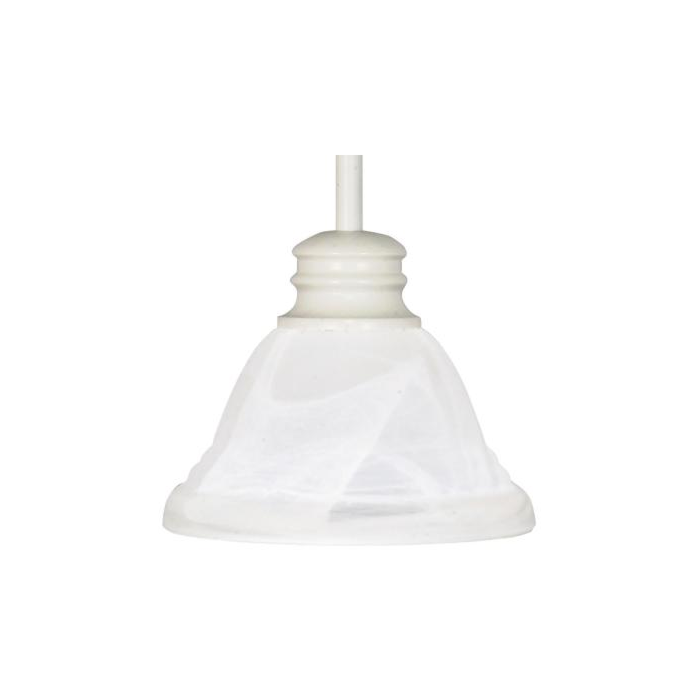 Nuvo 60-615 Empire - 1 Light Mini Pednant with Satin Frosted Glass Shade - Brushed Nickel 