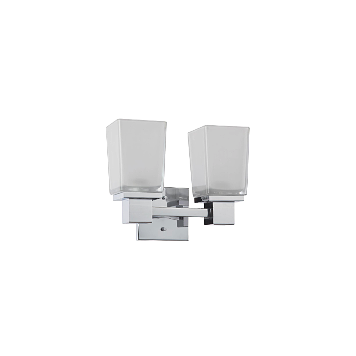 Nuvo 60-4002 Parker - 2 Light Vanity with Sandstone Etched Glass - Polished Chrome Finish