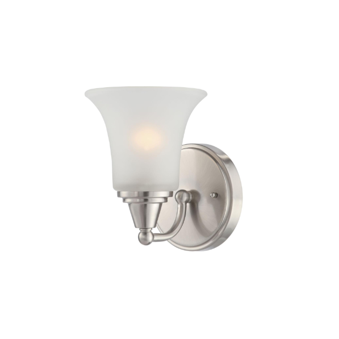 Nuvo 60-4141 Surrey - 1 Light Vanity with Frosted Glass - Brushed Nickel Finish