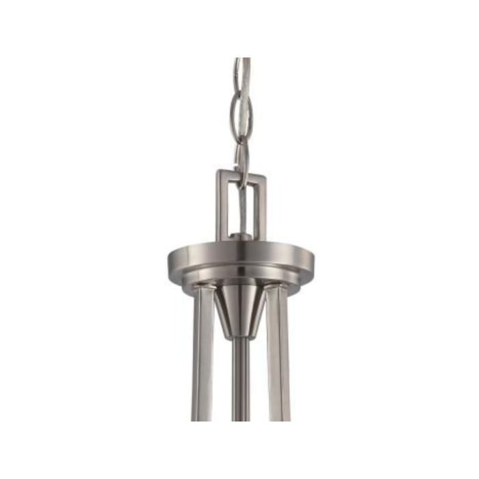 Nuvo 60-4147 Surrey - 3 Light Pendant with Frosted Glass - Brushed Nickel Finish