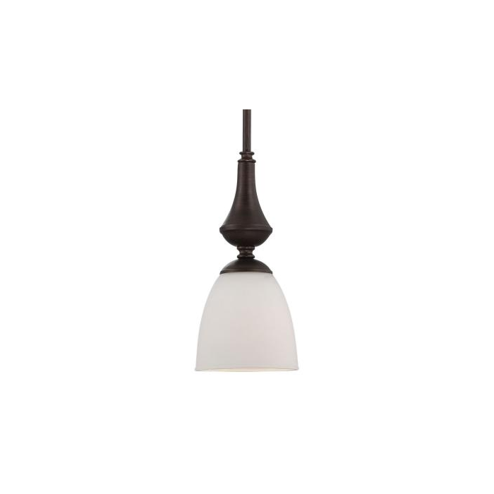 Nuvo 60-5262 Beaker - 1 Light Mini Pendant with Clear Glass - Brushed Nickel Finish 