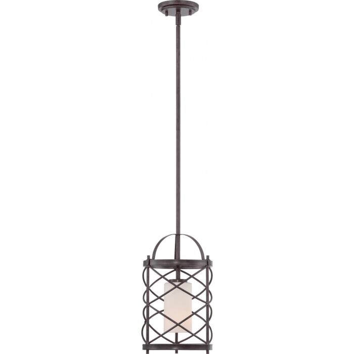 Nuvo 60-5336 Ginger - 1 Light Mini Pendant with Etched Opal Glass 