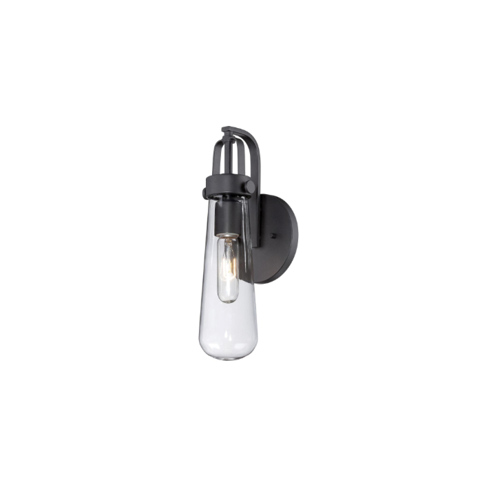Nuvo 60-5361 Beaker - 1 Light Wall Sconce with Clear Glass -Aged Bronze Finish
