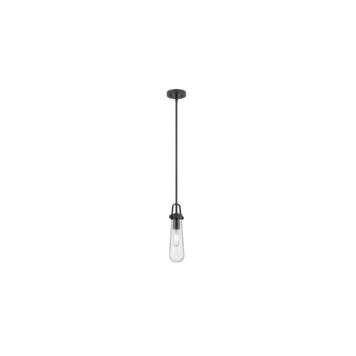 Nuvo 60-5362 Beaker - 1 Light Mini Pendant with Clear Glass - Aged Bronze Finish 