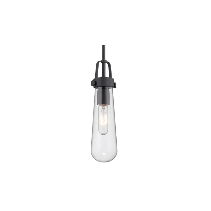 Nuvo 60-5362 Beaker - 1 Light Mini Pendant with Clear Glass - Aged Bronze Finish 