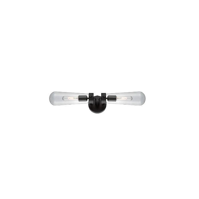 Nuvo 60-5363 Beaker - 2 Light Wall Sconce with Clear Glass -Aged Bronze Finish