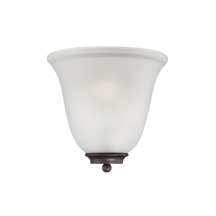 Nuvo 60-5375 Empire - 1 Light Wall Sconce with Frosted Glass - Mahogany Bronze Finish