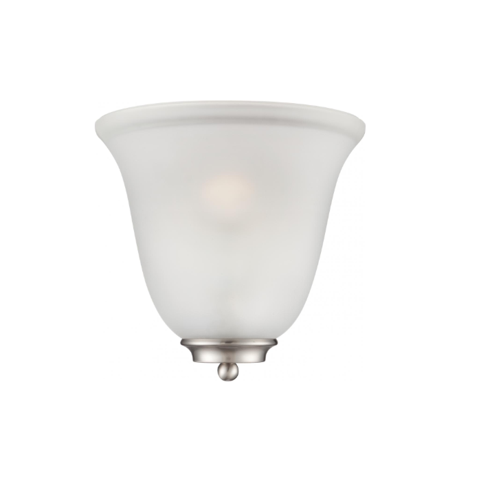 Nuvo 60-5377 Empire - 1 Light Wall Sconce with Frosted Glass - Brushed Nickel Finish