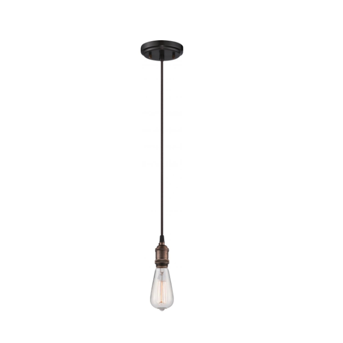 Nuvo 60-5505 Vintage - 1 Light Pendant - Rustic Bronze Finish