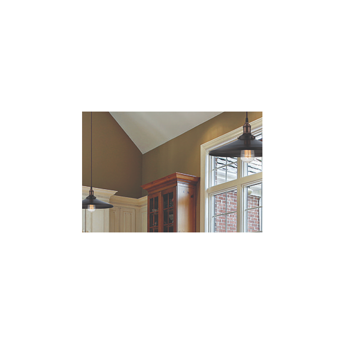 Nuvo 60-5509 Vintage - 1 Light Pendant with Metal Shade - Rustic Bronze Finish