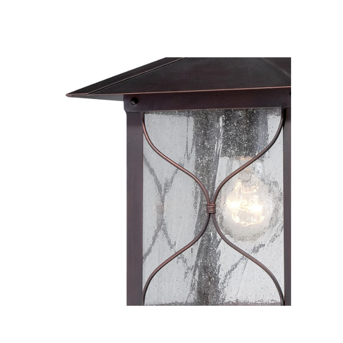 Nuvo 60-5612 Vega - 1 Light - 9" Wall Lantern with Clear Seed Glass - Classic Bronze Finish