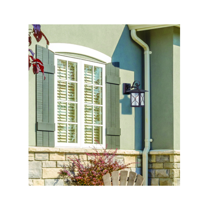Nuvo 60-5612 Vega - 1 Light - 9" Wall Lantern with Clear Seed Glass - Classic Bronze Finish